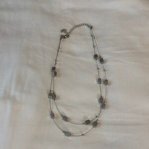 Source Unknown Silver Geometric Necklace